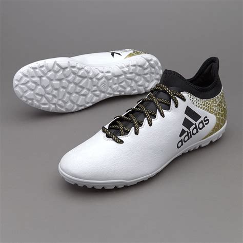 adidas blanco con dorado futbol